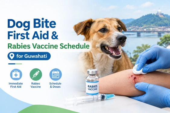 Dog bite treatment in Guwahati: Wound washing, anti-rabies vaccine schedule, categories and emergency care