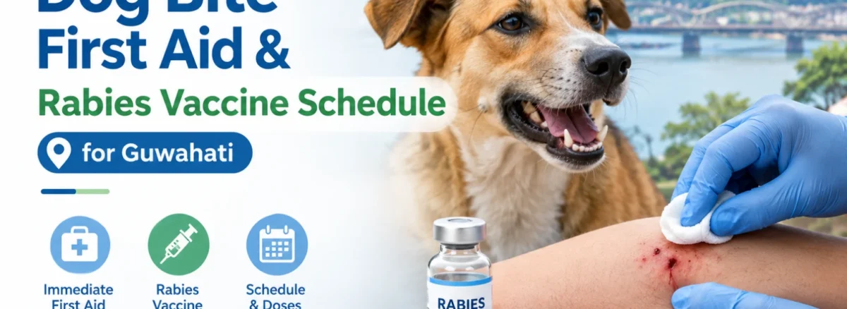 Dog bite treatment in Guwahati: Wound washing, anti-rabies vaccine schedule, categories and emergency care